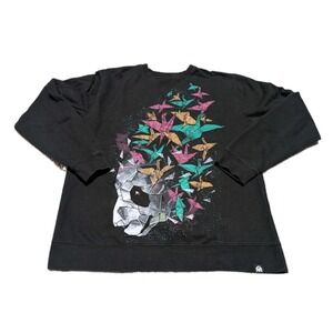 Into the AM Unisex Panda Oragami Long‎ sleeve Shirt Medium EUC